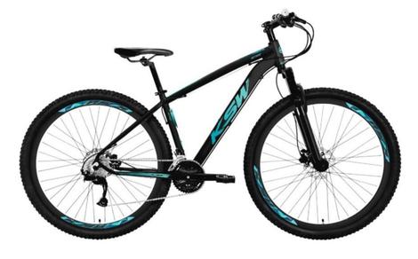 Bicicleta Ksw Xlt Disc M Aro 29 Susp. Dianteira 24 Marchas - Preto/azul