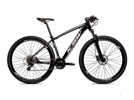 Bicicleta Ksw Xlt Disc H Aro 29 Susp. Dianteira 27 Marchas - Preto/prata