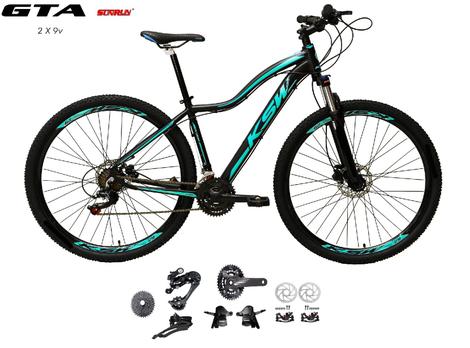 Bicicleta Ksw Mwza Disc M Aro 29 Susp. Dianteira 18 Marchas - Preto/azul