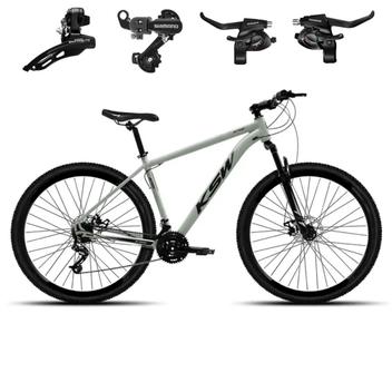 Bicicleta Ksw Xlt 100 Disc M Aro 29 Susp. Dianteira 24 Marchas - Grafite/preto