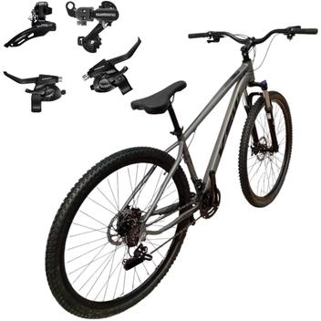 Bicicleta Ksw Xlt 100 Disc M Aro 29 Susp. Dianteira 24 Marchas - Grafite/preto