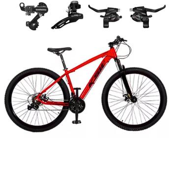 Bicicleta Xlt 100 Disc M Aro 29 Susp. Dianteira 24 Marchas - Vermelho/preto
