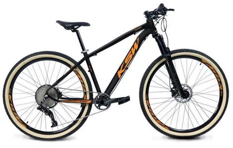 Bicicleta Ksw Xlt Disc H Aro 29 Susp. Dianteira 12 Marchas - Preto/laranja