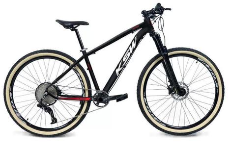 Bicicleta Ksw Xlt 100 Disc H Aro 29 Susp. Dianteira 12 Marchas - Preto/vermelho/branco