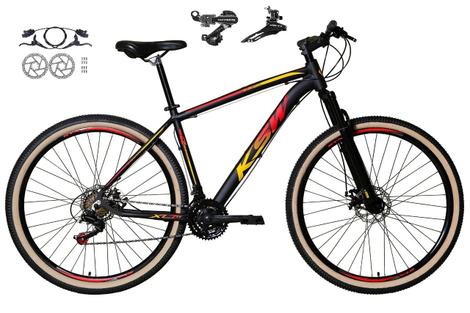 Bicicleta Ksw Xlt 2020 Disc H Aro 29 Susp. Dianteira 24 Marchas - Preto/vermelho