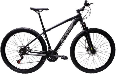Bicicleta Ksw Xlt Disc M Aro 29 Susp. Dianteira 24 Marchas - Preto/prata