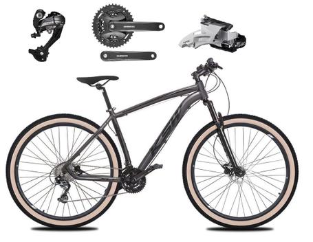 Bicicleta Ksw Xlt Disc H Aro 29 Susp. Dianteira 27 Marchas - Prata/preto