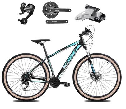 Bicicleta Ksw Xlt Disc H Aro 29 Susp. Dianteira 27 Marchas - Preto/azul