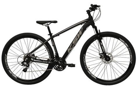 Bicicleta Ksw Xlt Disc M Aro 29 Susp. Dianteira 27 Marchas - Preto/prata