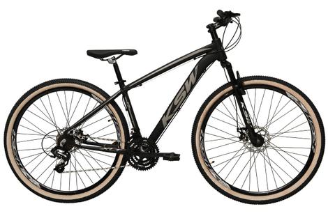 Bicicleta Ksw Ltx Disc M Aro 29 Susp. Dianteira 27 Marchas - Prata/preto