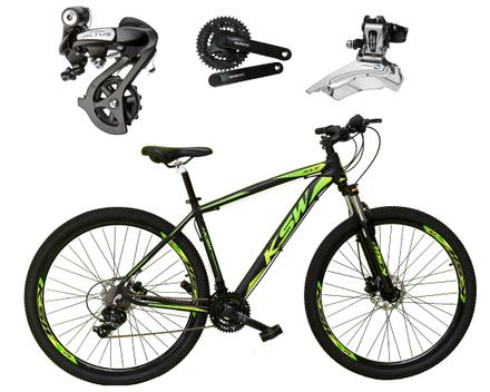 Bicicleta Ksw Xlt Disc H Aro 29 Susp. Dianteira 24 Marchas - Verde