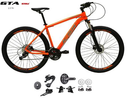 Bicicleta Ksw Xlt Disc M Aro 29 Susp. Dianteira 18 Marchas - Laranja