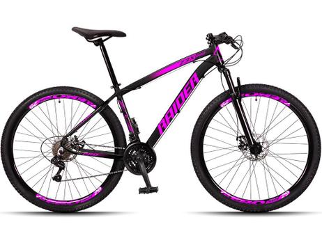 Bicicleta Raider Z3x Disc M Aro 29 Susp. Dianteira 24 Marchas - Preto/rosa