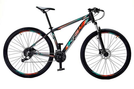 Bicicleta Krw S5 Disc H Aro 29 Susp. Dianteira 24 Marchas - Preto/azul/laranja