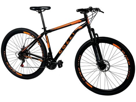 Bicicleta Colli Bike Athenas Disc M Aro 29 Susp. Dianteira 21 Marchas - Preto/laranja