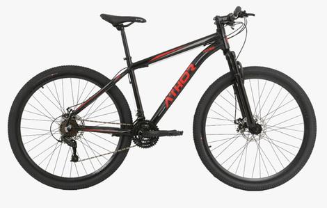 Bicicleta Athor Titan Aro 29 Freio a Disco 21 Machas Vermelho T