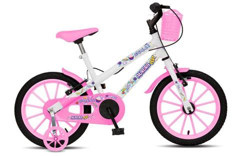 Bicicleta Colli Bike Aurora Vb Aro 16 Rígida 1 Marcha - Branco/rosa