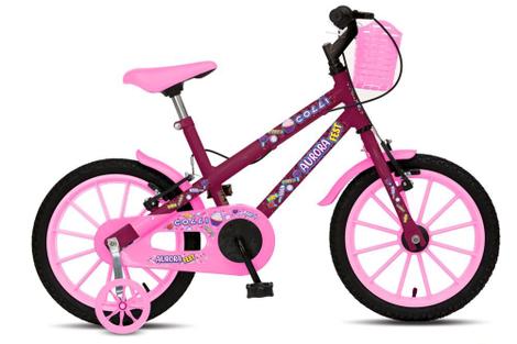 Bicicleta Colli Bike Aurora Fest Vb Aro 16 Rígida 1 Marcha - Roxo/rosa