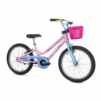 Bicicleta Nathor Barbie Vb Aro 20 Rígida 1 Marcha - Rosa