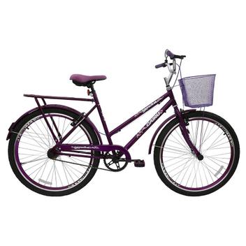 Bicicleta Cairu Genova Vb Aro 26 Rígida 1 Marcha - Roxo
