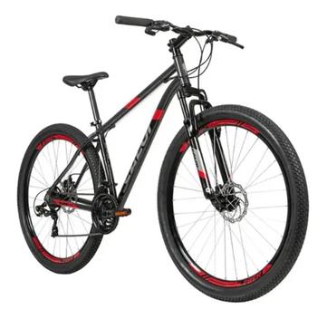 Bicicleta Caloi Supra Disc M Aro 29 Susp. Dianteira 21 Marchas - Cinza/vermelho