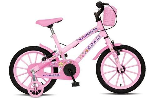 Bicicleta Colli Bike Aurora Vb Aro 16 Rígida 1 Marcha - Rosa