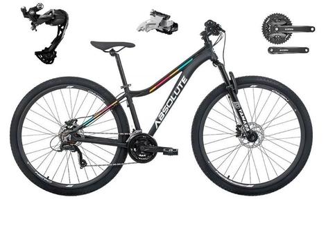 Bicicleta Absolute Mia Iii Disc H Aro 29 Susp. Dianteira 27 Marchas - Preto