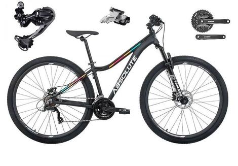 Bicicleta Absolute Mia Iii Disc H Aro 29 Susp. Dianteira 27 Marchas - Preto