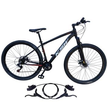 Bicicleta Ksw Xlt 100 Disc H Aro 29 Susp. Dianteira 21 Marchas - Preto/vermelho/branco