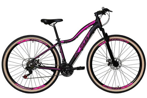 Bicicleta Ksw Mwza Disc M Aro 29 Susp. Dianteira 27 Marchas - Preto/rosa