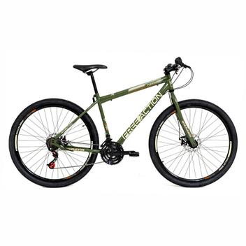 Bicicleta Free Action Flexus 1.5 Disc M Aro 29 Rígida 21 Marchas - Verde