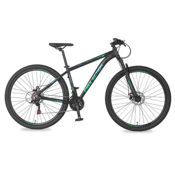 Bicicleta Free Action Flexus 3.0 Disc M Aro 29 Susp. Dianteira 21 Marchas - Cinza/verde