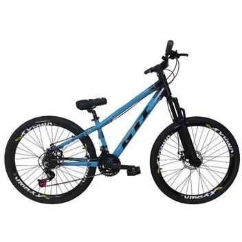 Bicicleta Gti Wolfline Disc H Aro 26 Susp. Dianteira 21 Marchas - Azul