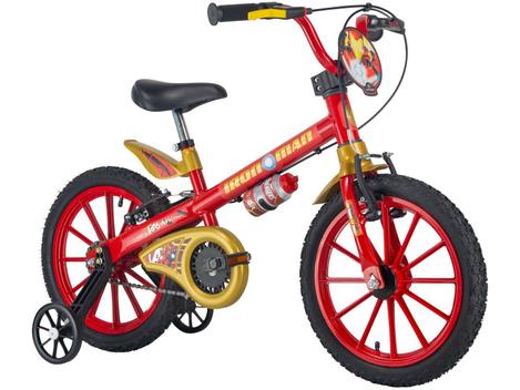 Bicicleta Nathor Homem de Ferro Vb Aro 16 Rígida 1 Marcha - Vermelho