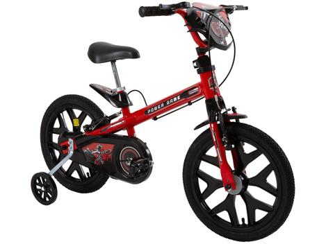 Bicicleta Bandeirante Power Game Pro Aro 16 Rígida 1 Marcha - Vermelho