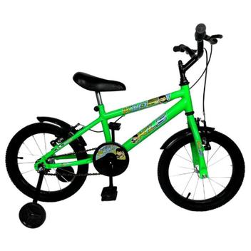 Bicicleta Kls K10 Vb Aro 16 Rígida 1 Marcha - Verde/preto