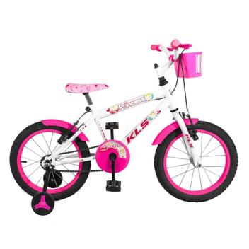 Bicicleta Kls Heroes Vb Aro 16 Rígida 1 Marcha - Branco/rosa