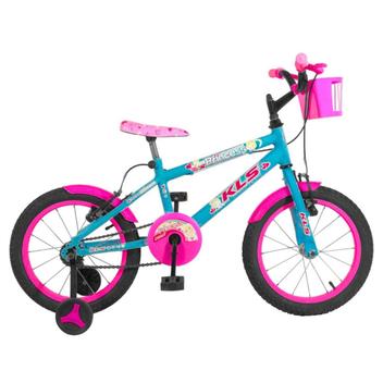 Bicicleta Kls Heroes Vb Aro 16 Rígida 1 Marcha - Azul/rosa