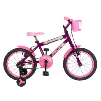 Bicicleta Kls Heroes Vb Aro 16 Rígida 1 Marcha - Violeta/rosa