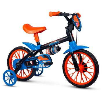 Bicicleta Nathor Power Rex Aro 12 Rígida 1 Marcha - Azul/laranja