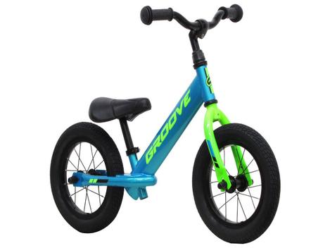 Bicicleta Groove Balance Aro 12 Rígida 1 Marcha - Azul/verde
