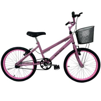 Bicicleta Samy Star Girl Aro 20 Rígida 1 Marcha - Rosa