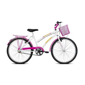 Bicicleta Verden Breeze Vb Aro 24 Rígida 1 Marcha - Branco/rosa
