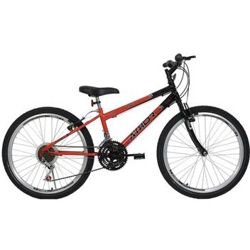 Bicicleta Athor Bike Legacy Vb Aro 24 Rígida 18 Marchas - Preto/vermelho