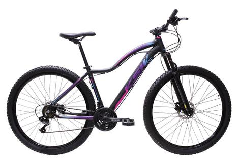 Bicicleta Ksw Mwza Disc H Aro 29 Susp. Dianteira 21 Marchas - Preto/rosa/azul