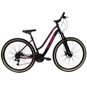 Bicicleta Ksw Sunny Disc M Aro 29 Susp. Dianteira 21 Marchas - Preto/rosa