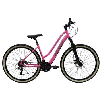 Bicicleta Ksw Sunny Disc M Aro 29 Susp. Dianteira 21 Marchas - Branco/rosa