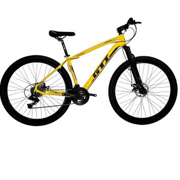 Bicicleta Gti Roma Disc H Aro 29 Susp. Dianteira 21 Marchas - Cinza/verde