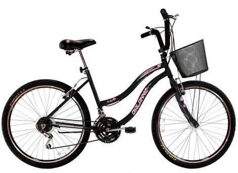 Bicicleta Dalannio Bike Passeio Aro 26 Rígida 18 Marchas - Azul/preto