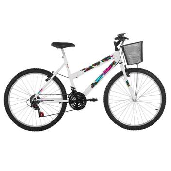 Bicicleta Mormaii Safira Vb Aro 26 Rígida 18 Marchas - Branco